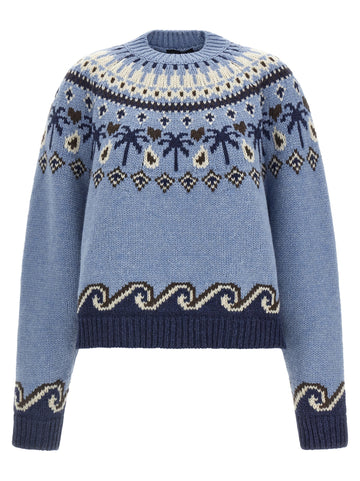 ALANUI - 'Sweet Winter' sweater Light Blue