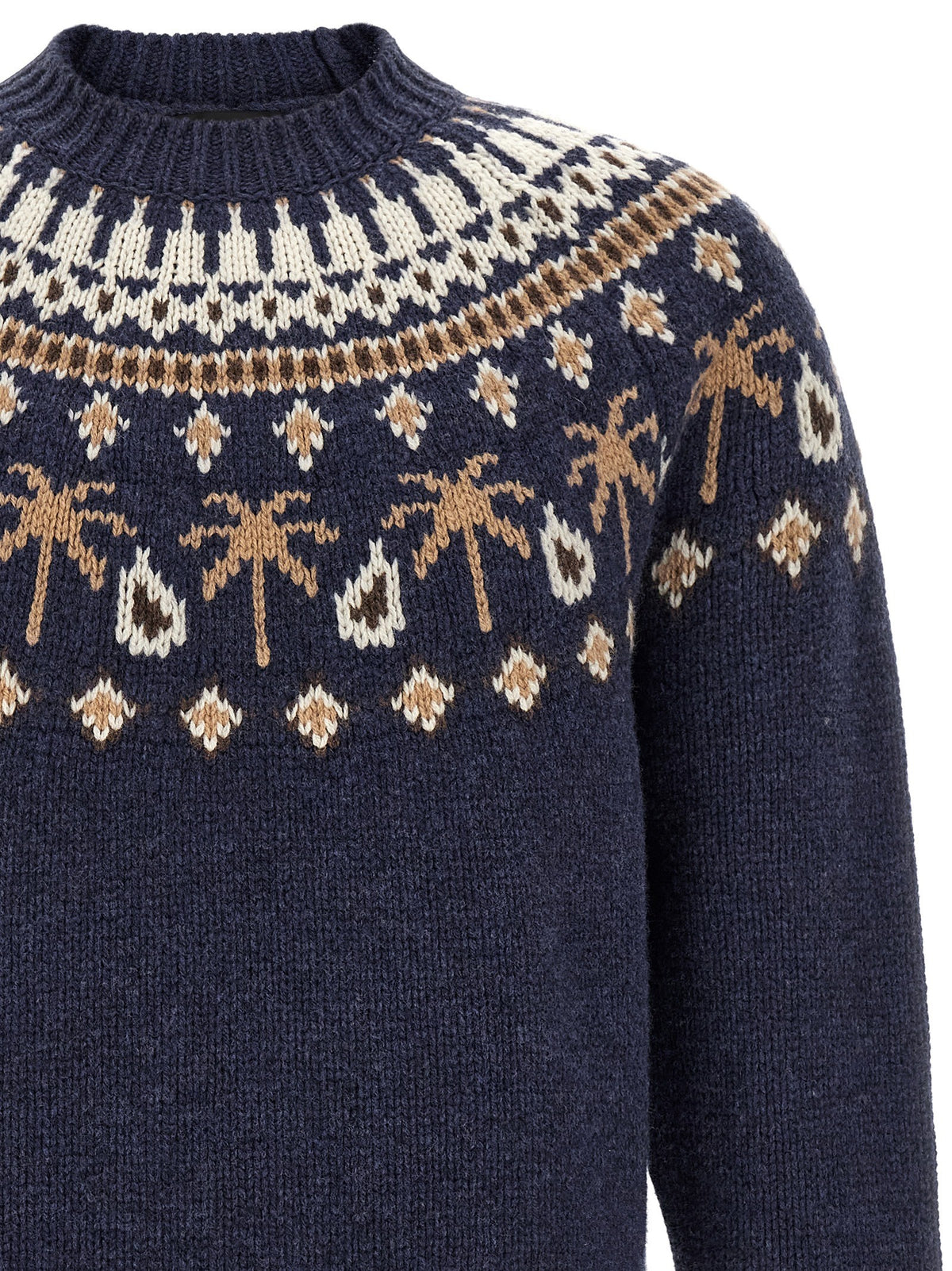 ALANUI - 'Sweet Winter' Fair Isle Wool Sweater