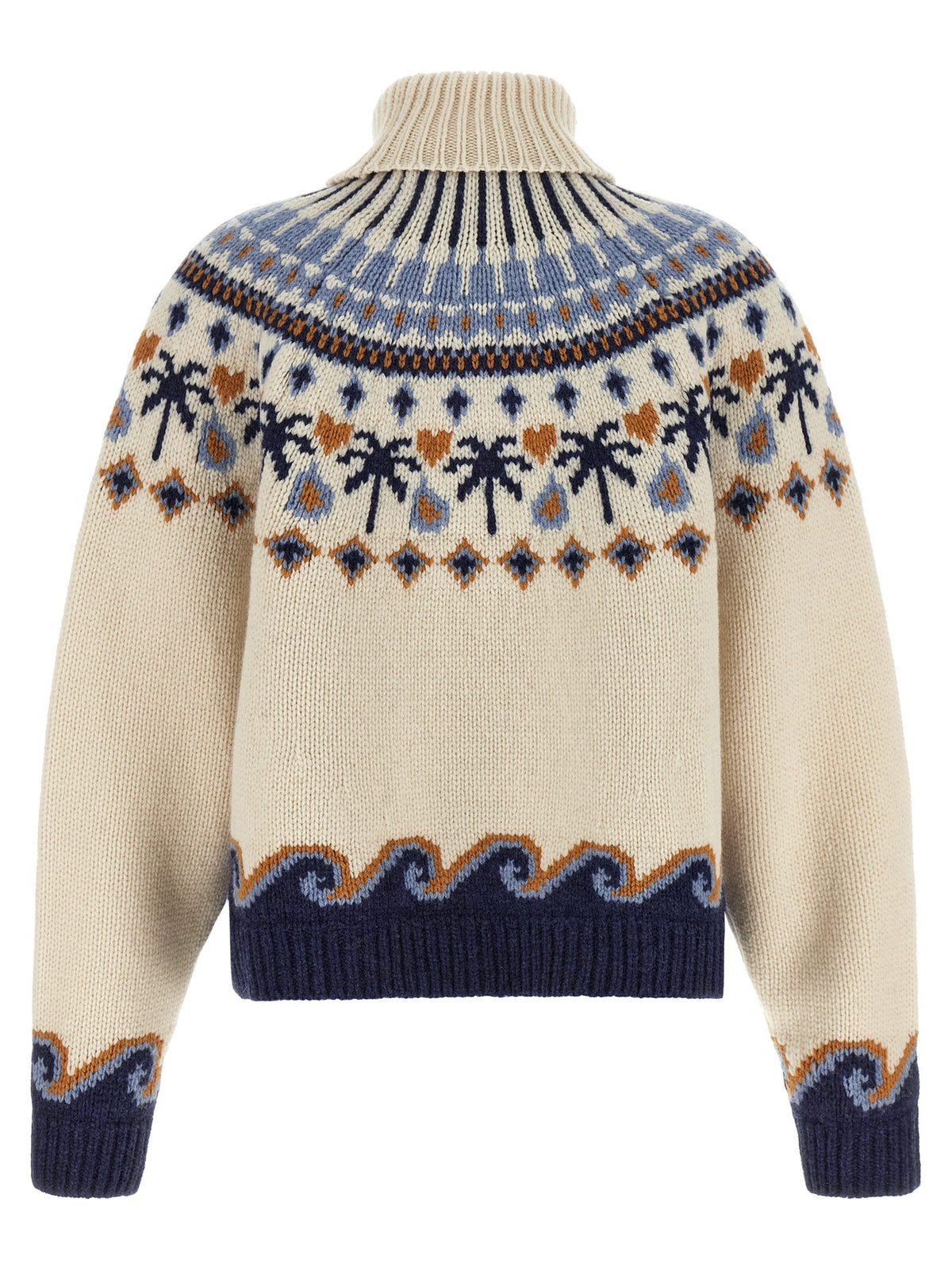 ALANUI - 'Sweet Winter' Fair Isle Turtleneck Virgin Wool Sweater