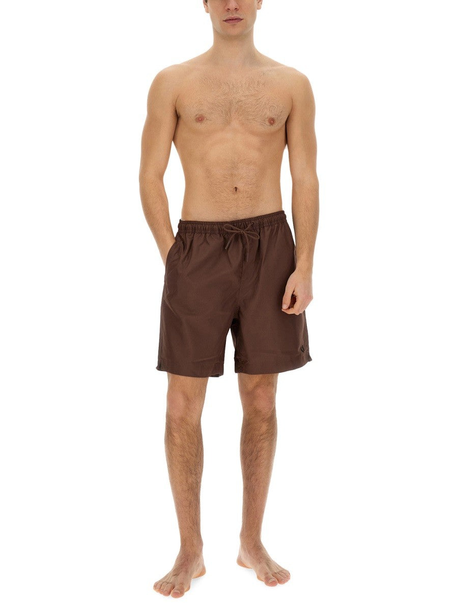 FRED PERRY - SWIMSUIT Brown S