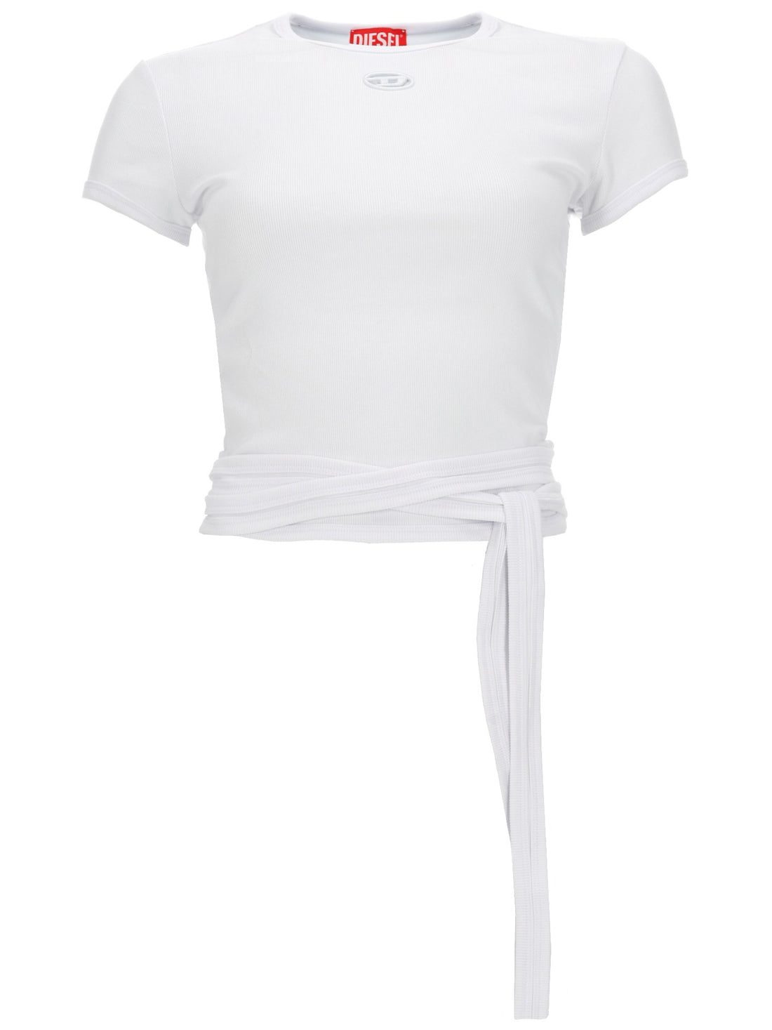 Diesel - T-SHIRT A COSTINE CON LACCI t-bunny-tail-white-diesel