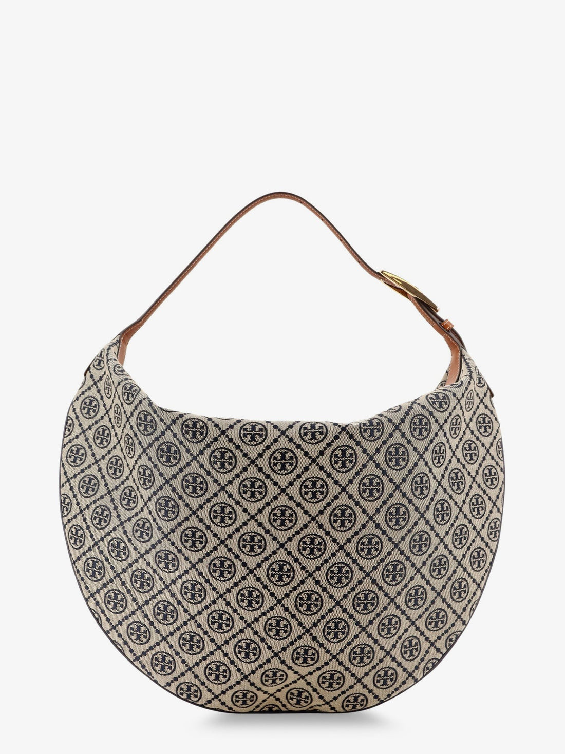 T Monogram Balloon jacquard fabric shoulder bag