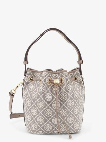 Tory Burch Tory Burch - T Monogram coated canvas bucket bag