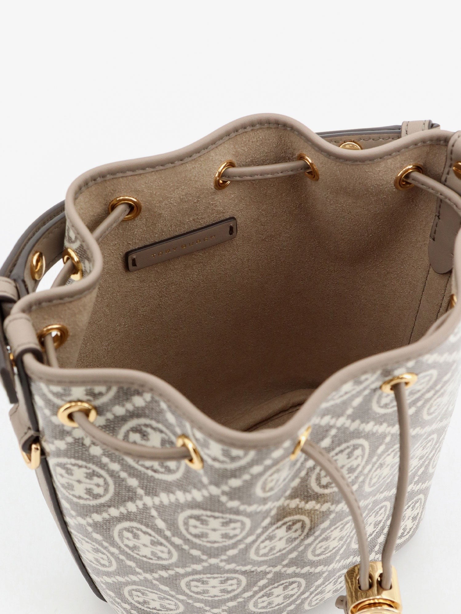 Tory Burch Tory Burch - T Monogram coated canvas bucket bag