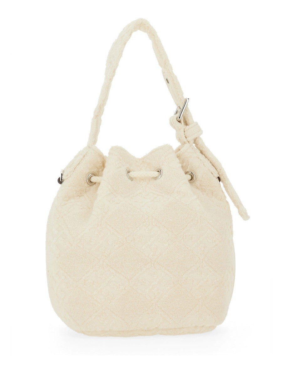 "T MONOGRAM" MINI BUCKET BAG