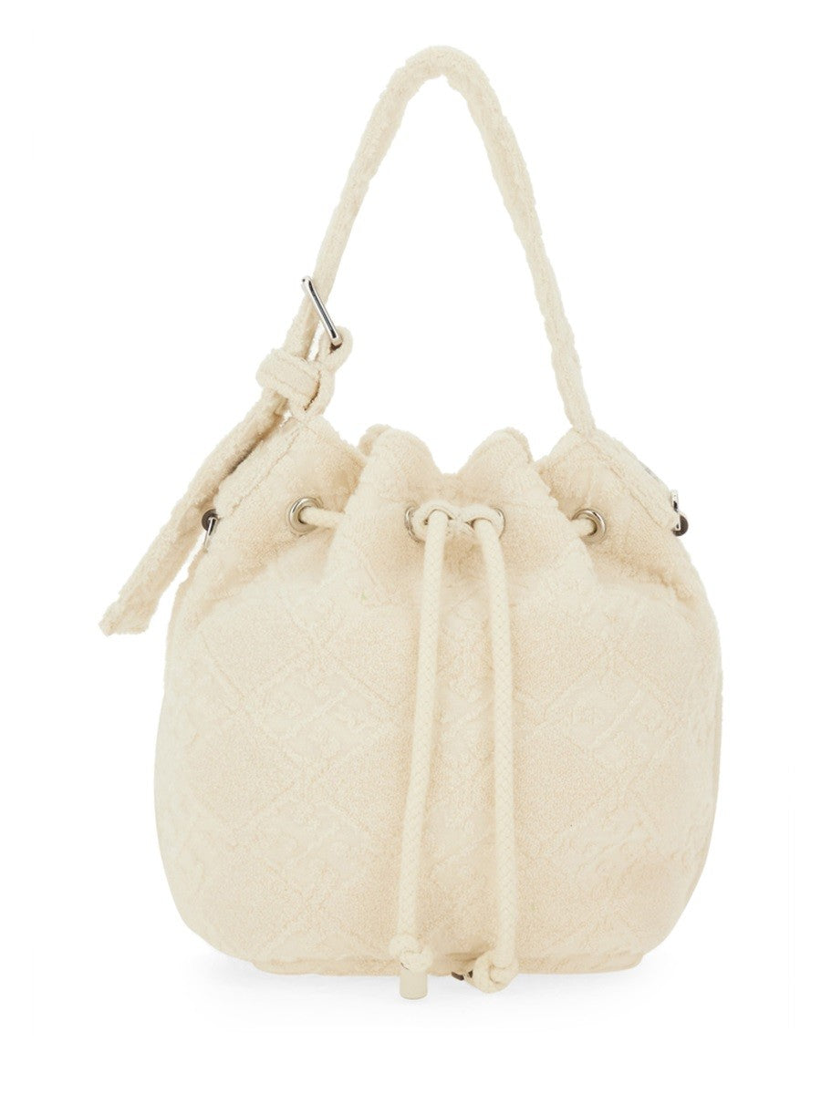 "T MONOGRAM" MINI BUCKET BAG