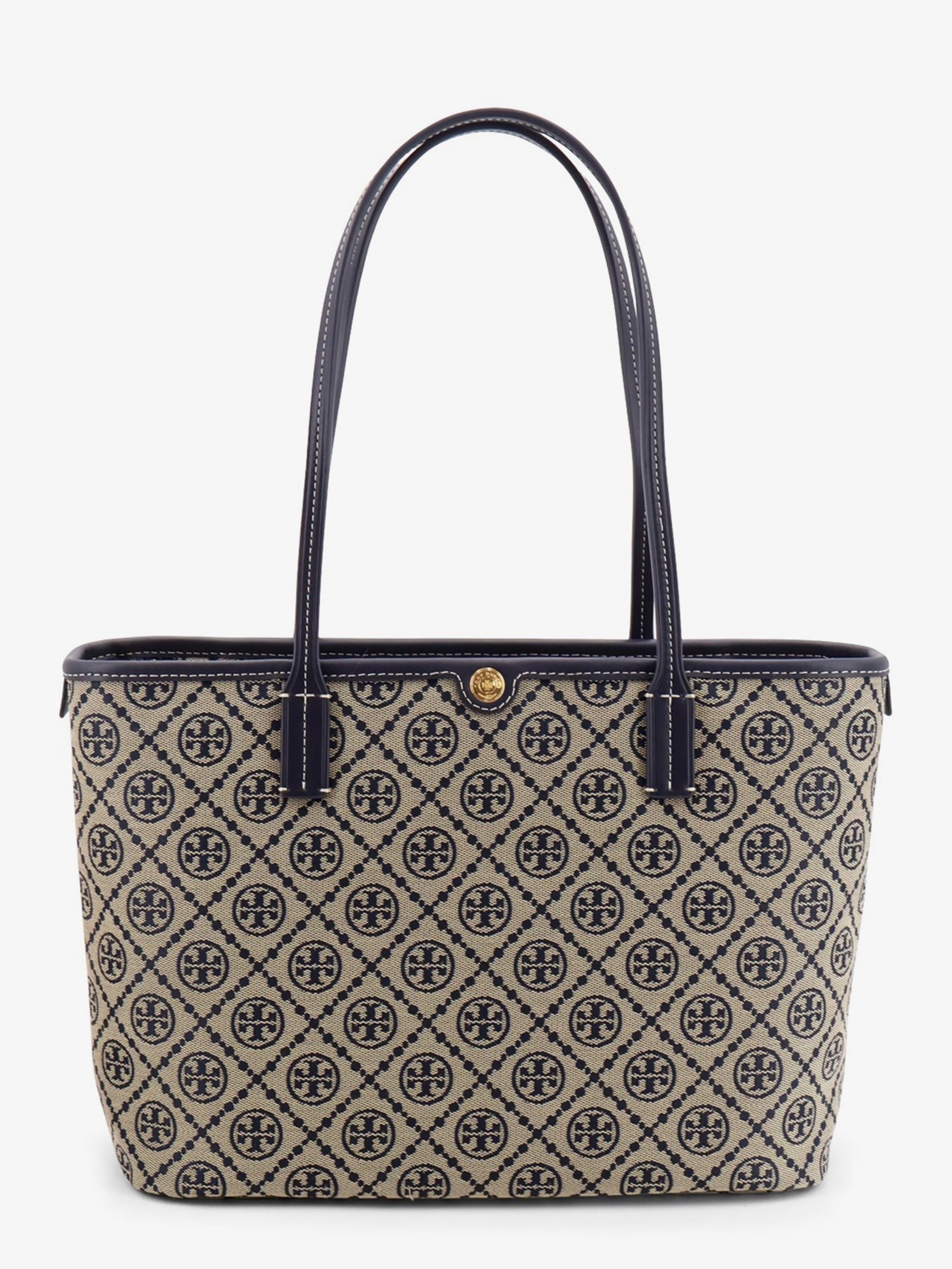 Tory Burch - T Monogram Small Zip coated canvas shoulder bag
