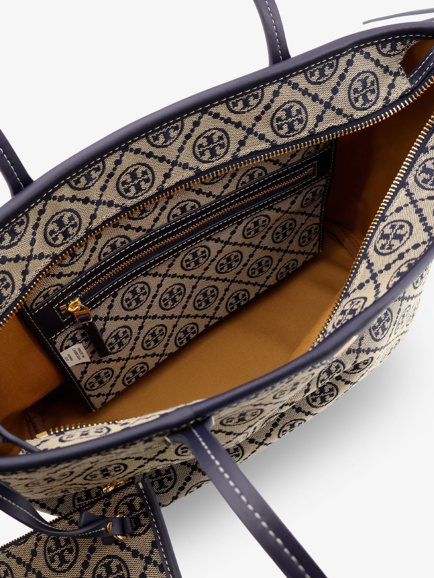Tory Burch - T Monogram Small Zip coated canvas shoulder bag