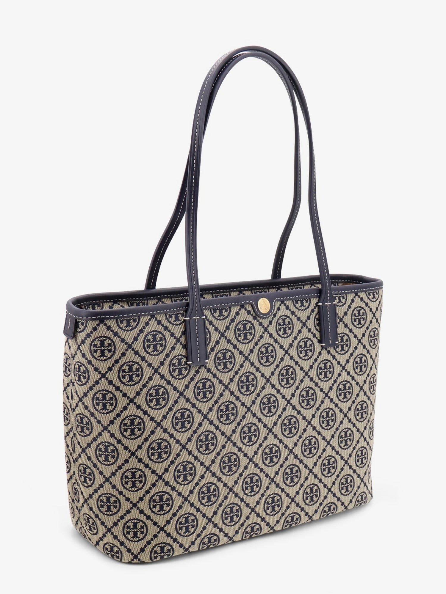 Tory Burch - T Monogram Small Zip coated canvas shoulder bag