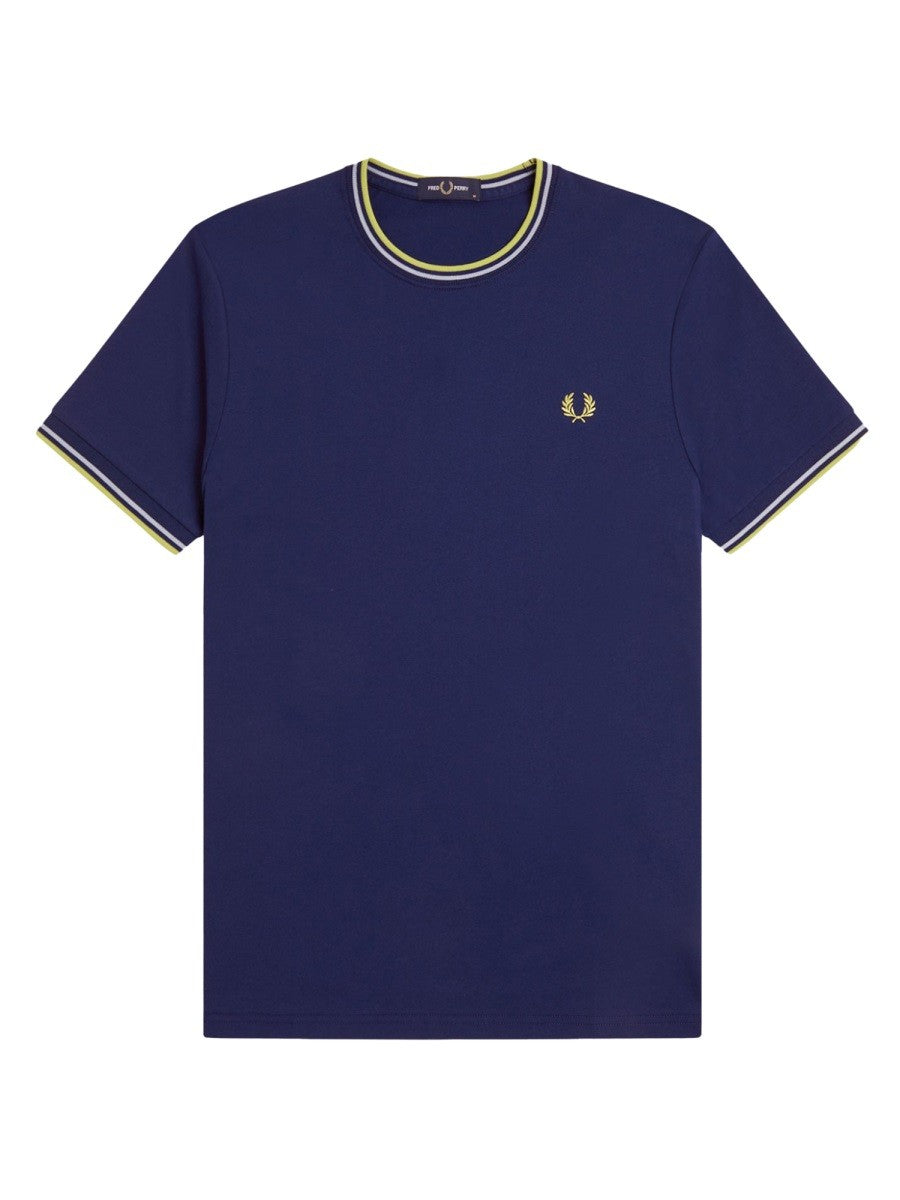 FRED PERRY FRED PERRY - T-SHIRT CON DOPPIA RIGA