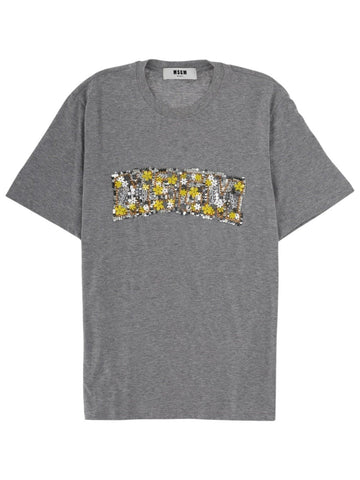 msgm - Cotton T-shirt with a sequinned logo t-shirt-con-logo-con-paillettes_39a85a83-f283-4d51-9fcc-ba330f747a6e