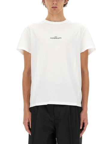 Maison Margiela - T-SHIRT IN COTONE t-shirt-con-logo-distorto_8ae199c5-8412-46d5-ac96-5ff9cd425c67