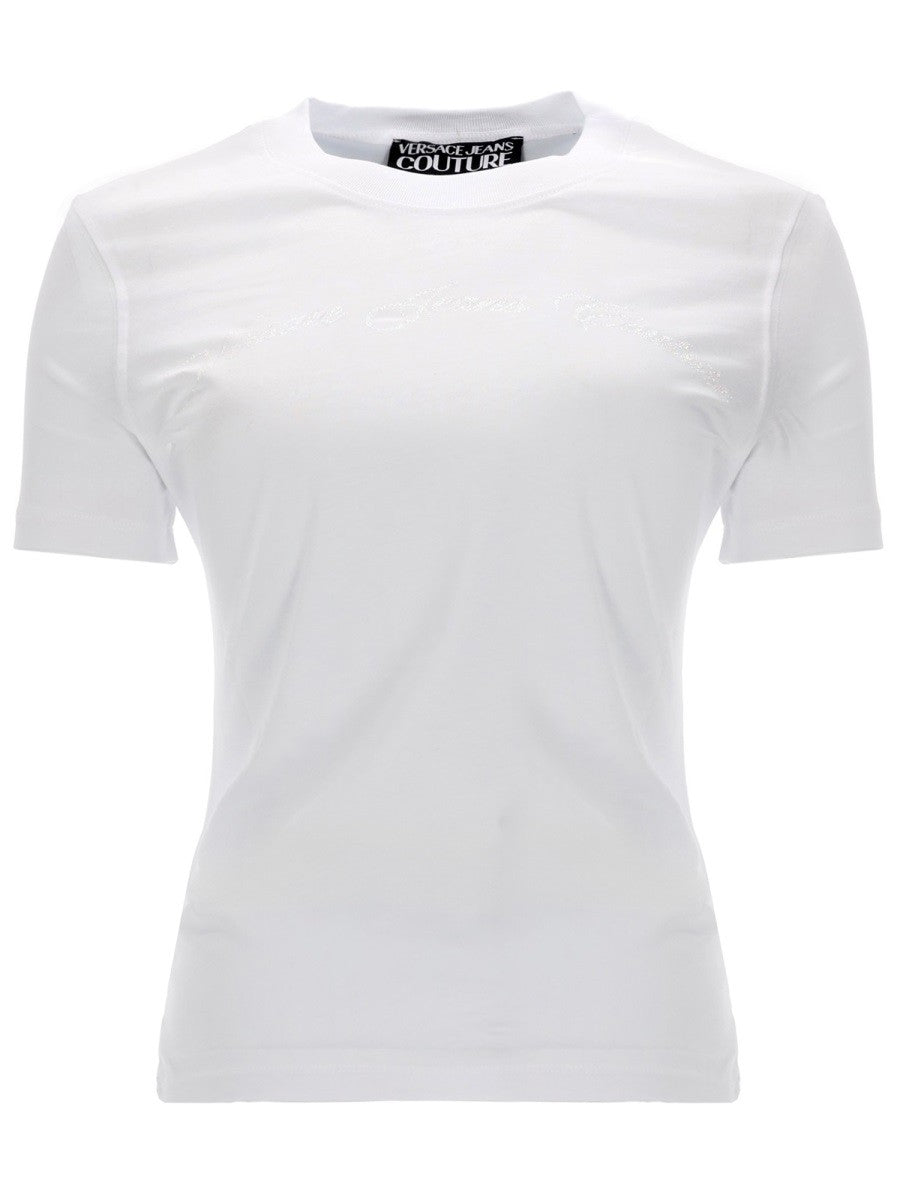 Versace Jeans Couture - T-SHIRT CON LOGO GLITTERATO t-shirt-con-logo-glitterato_ade3b37a-a540-44df-aa08-34f5a27bcb57