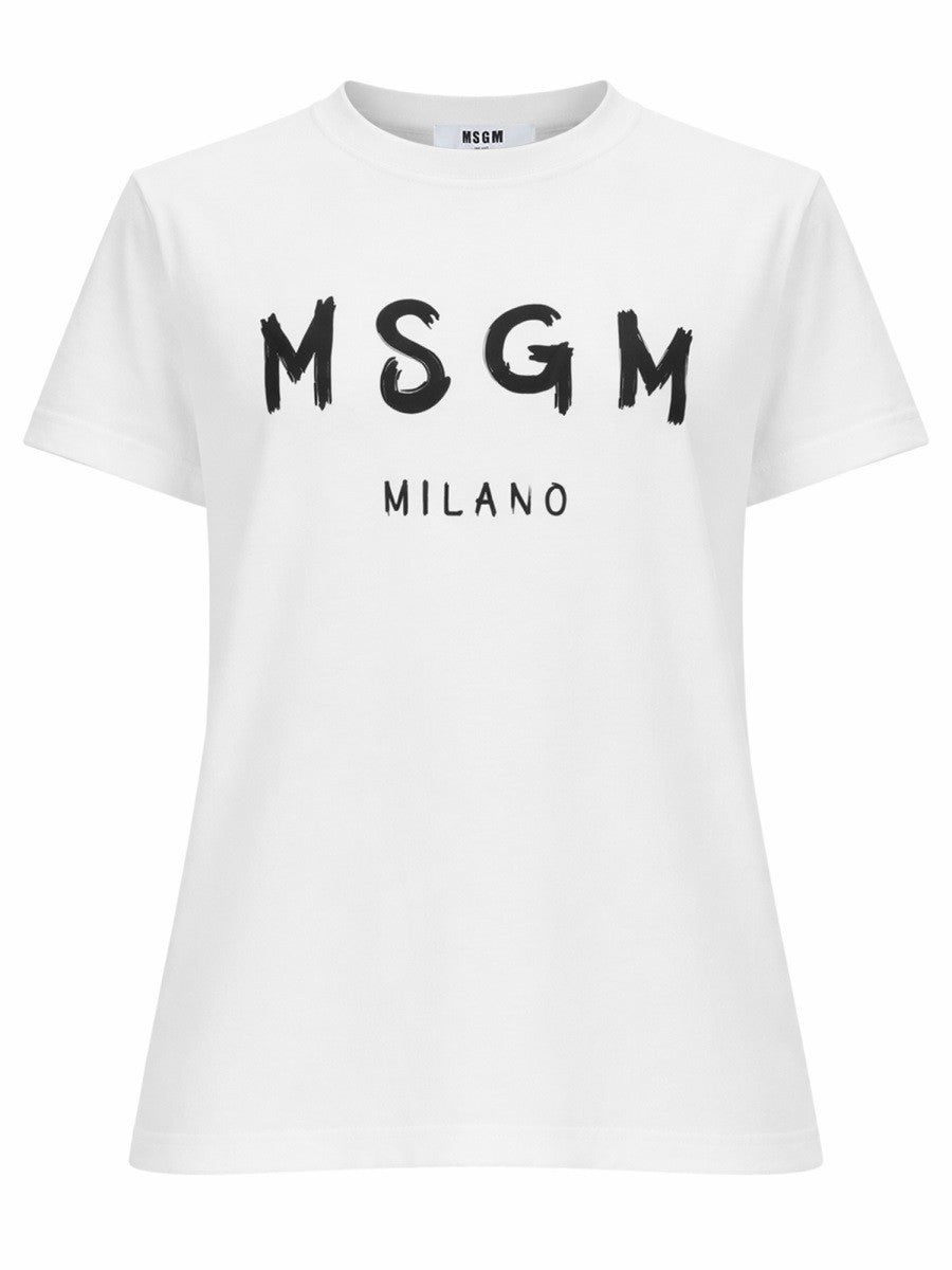 msgm - T-SHIRT CON LOGO PENNELLATO t-shirt-con-logo-pennellato_3aa89275-825e-4ae8-8053-eb396cbe6355