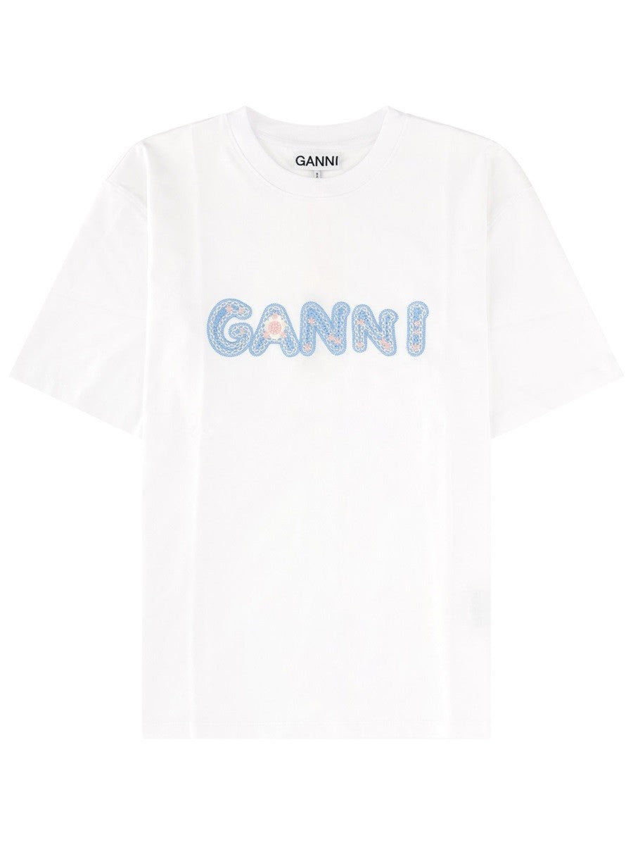 GANNI - T-SHIRT CON LOGO t-shirt-con-logo_225dcbc7-2f68-4ddc-a5b5-0d589f9f446f