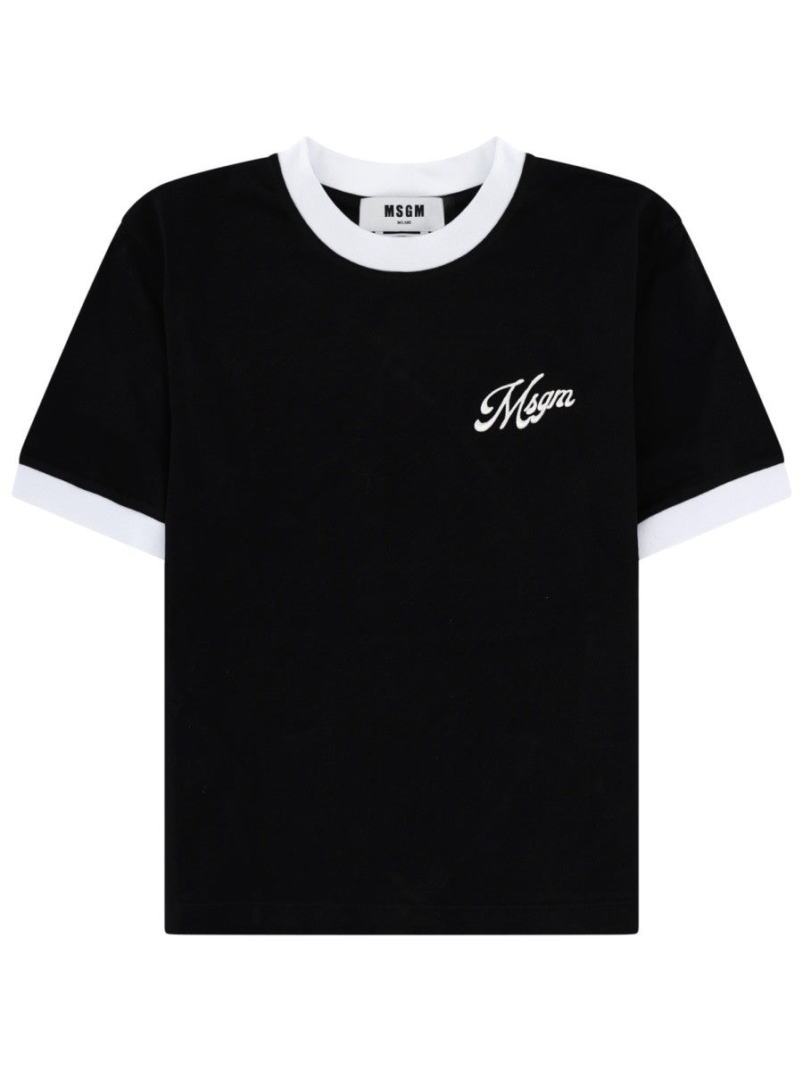 msgm - T-SHIRT CON LOGO t-shirt-con-logo_f01be78b-8cbe-46c4-89d4-fdfcf5daf814