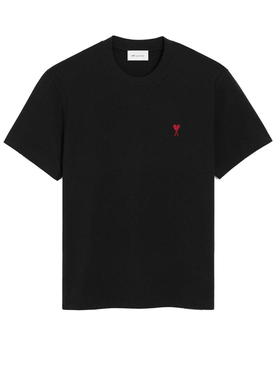 AMI PARIS - T-SHIRT CON LOGO Unisex Black