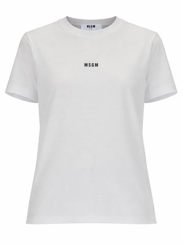 msgm - T-SHIRT CON MICRO LOGO