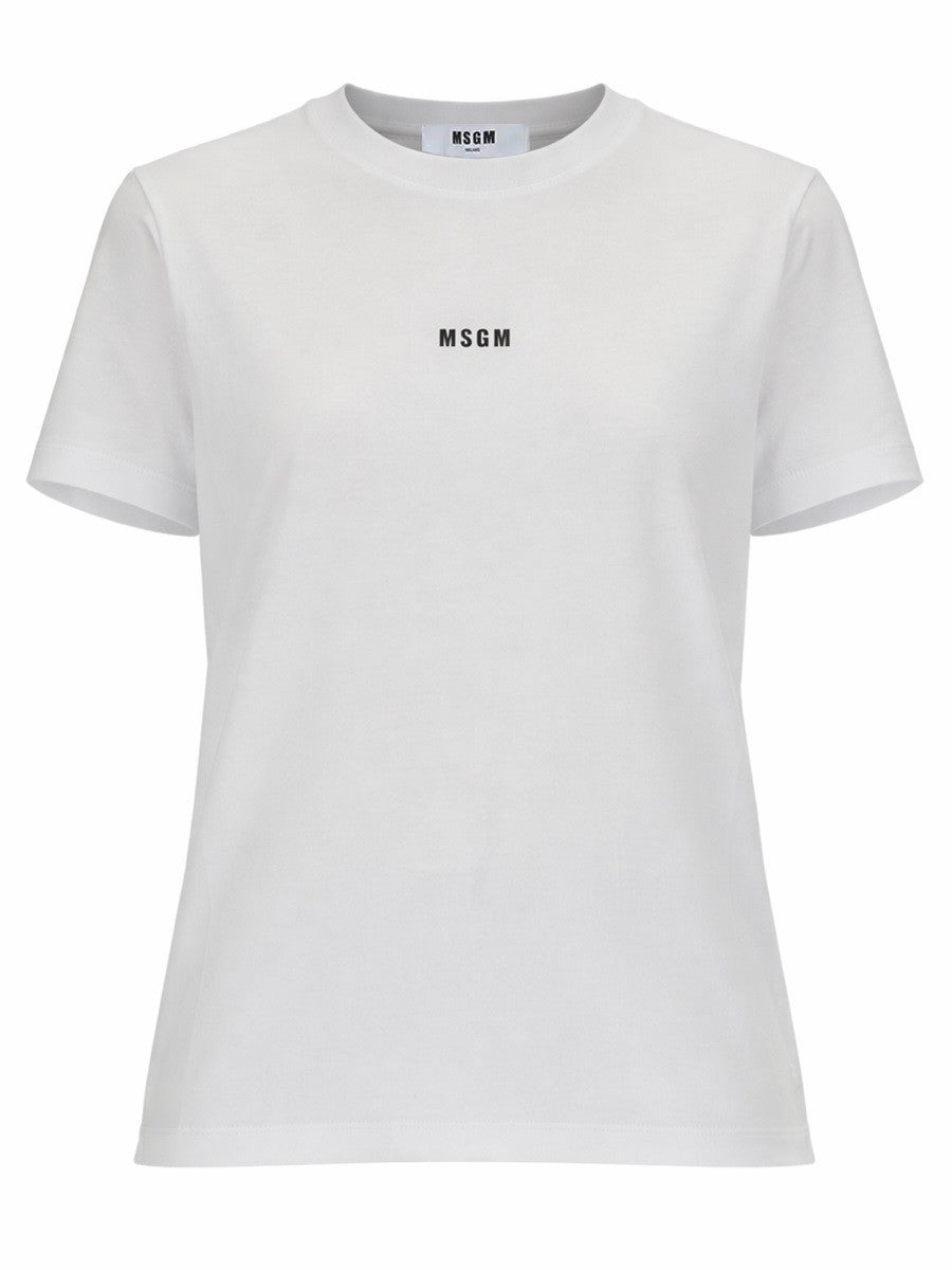 msgm - T-SHIRT CON MICRO LOGO