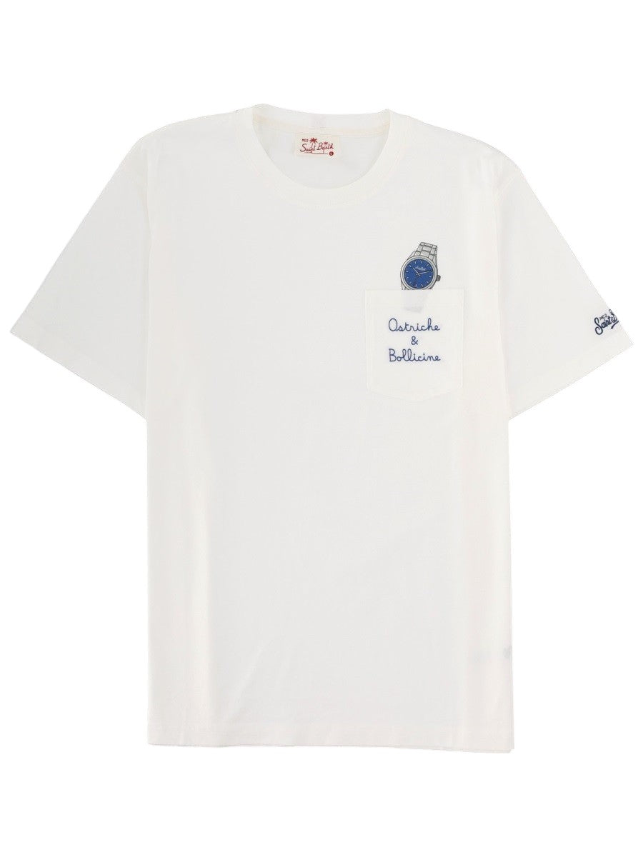 MC2 SAINT BARTH - Embroidered T-shirt with Watch Pattern Pocket t-shirt-con-ricamo_a5d77847-7166-49a8-afe2-5a69219fdd77