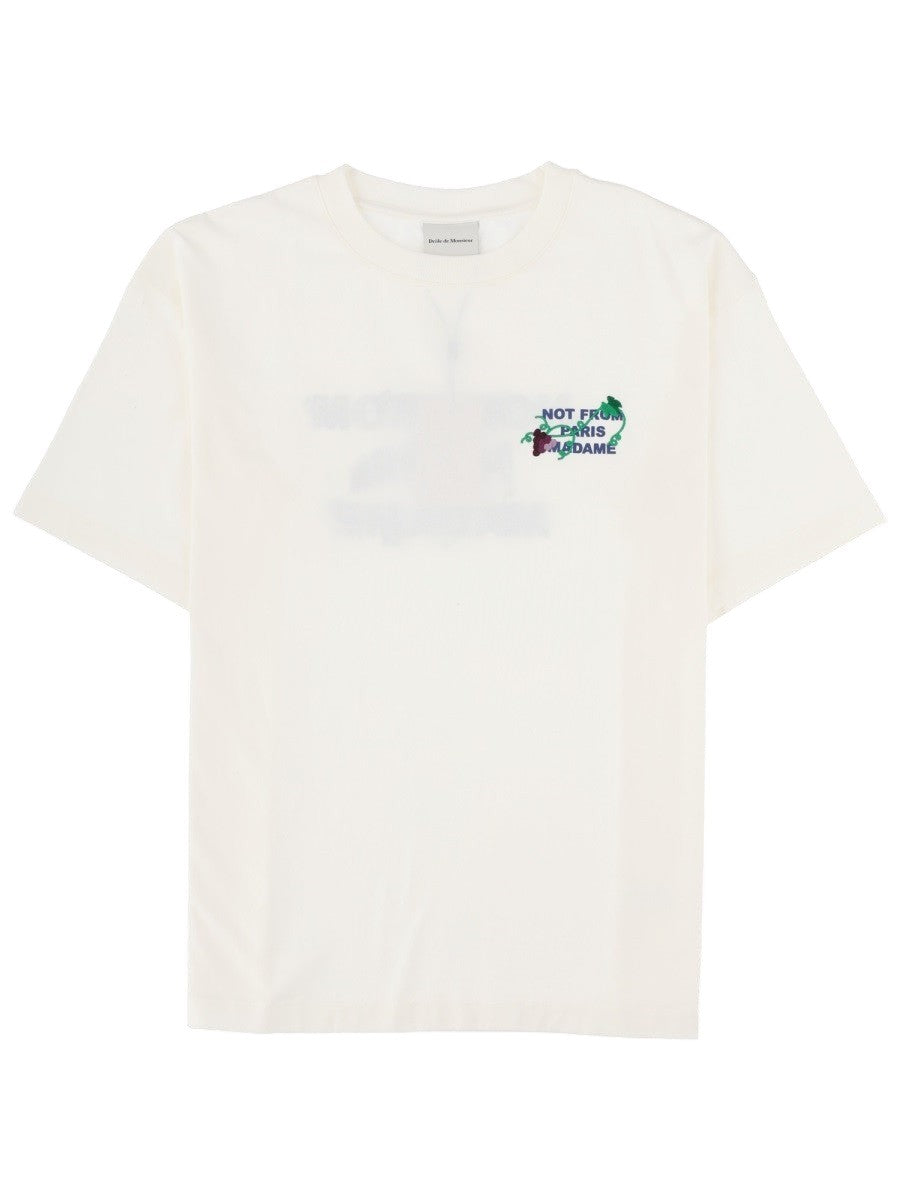 Drole De Monsieur - Cotton T-shirt with Slogan t-shirt-con-slogan_381ae3c5-49a2-41c5-bb71-32bbdd9519b1