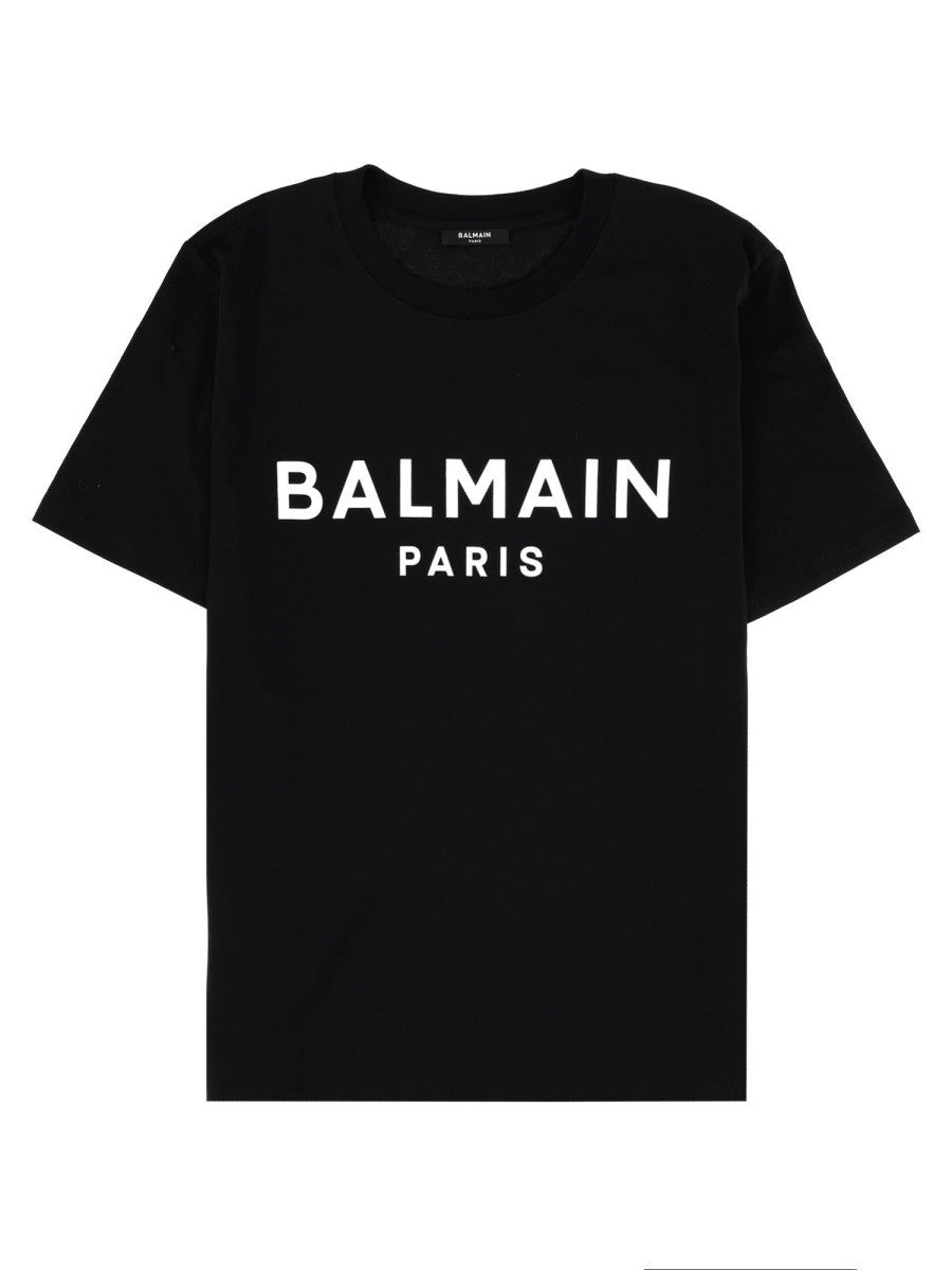 Balmain - T-SHIRT CON STAMPA LOGO t-shirt-con-stampa-logo