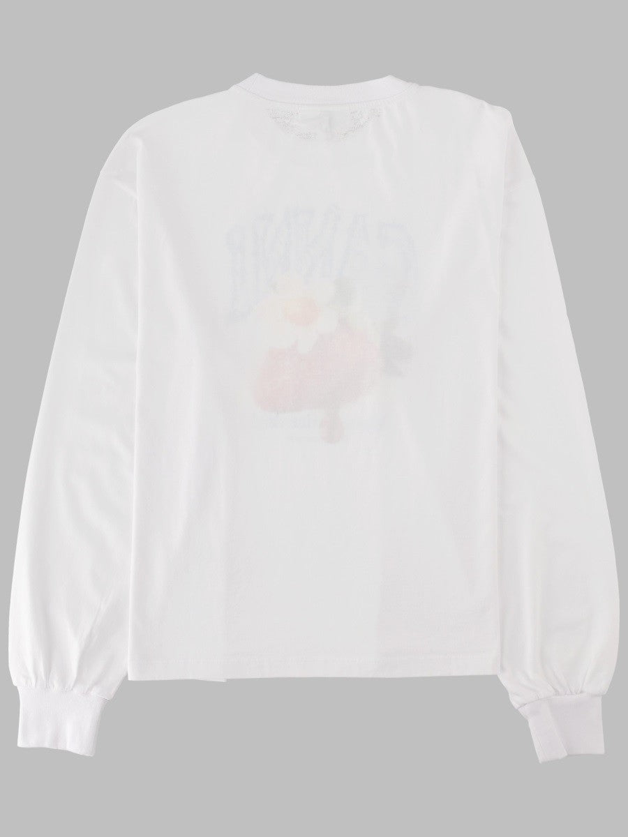 GANNI GANNI - T-SHIRT CON STAMPA "STRAWBERRY"