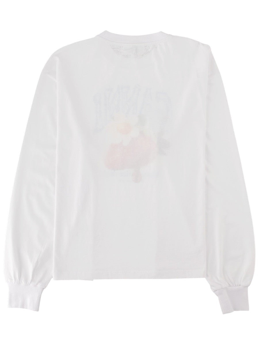 GANNI - T-shirt with Printed "STRAWBERRY" t-shirt-con-stampa-strawberry_858c552b-d553-482f-8d49-6cb8bec0b25a