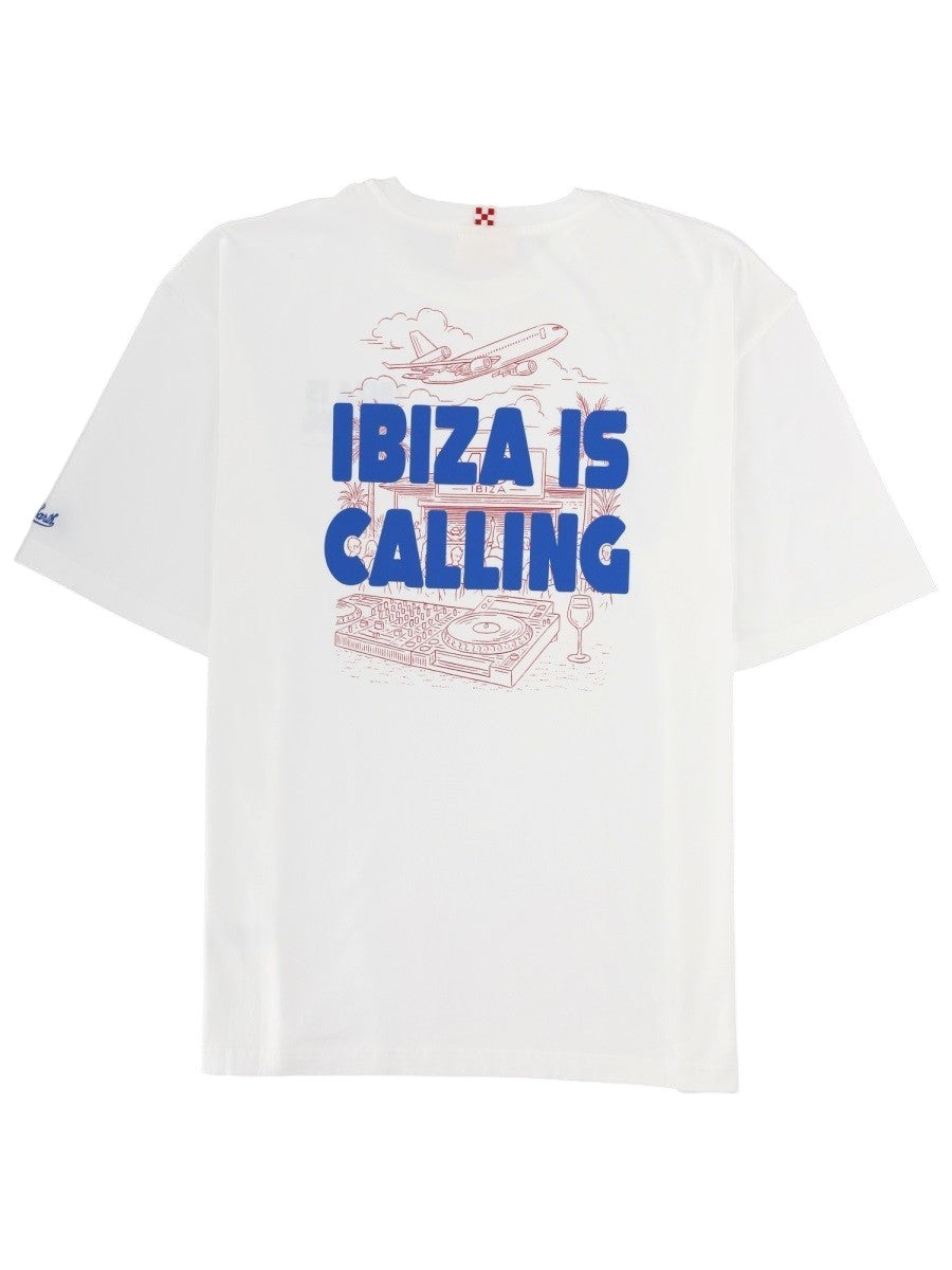 MC2 SAINT BARTH - Ibiza Is Calling Printed T-Shirt - White t-shirt-con-stampa_3b2f9979-f728-4036-a22f-305e9e13bdcb