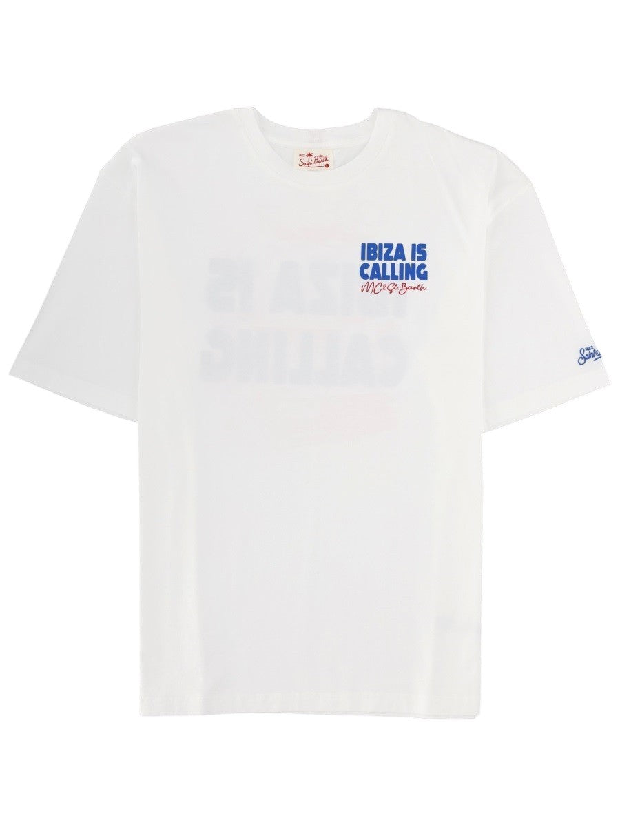 MC2 SAINT BARTH - Ibiza Is Calling Printed T-Shirt - White t-shirt-con-stampa_791abc00-2afc-413e-96a6-2a53a82098f0