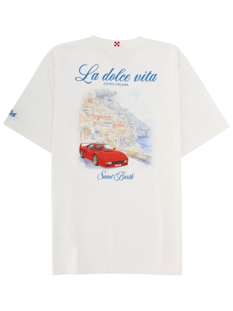 MC2 SAINT BARTH - Printed Cotton T-shirt "La Dolce Vita" t-shirt-con-stampa_cad40021-822e-41fb-92e3-2b9a61199502