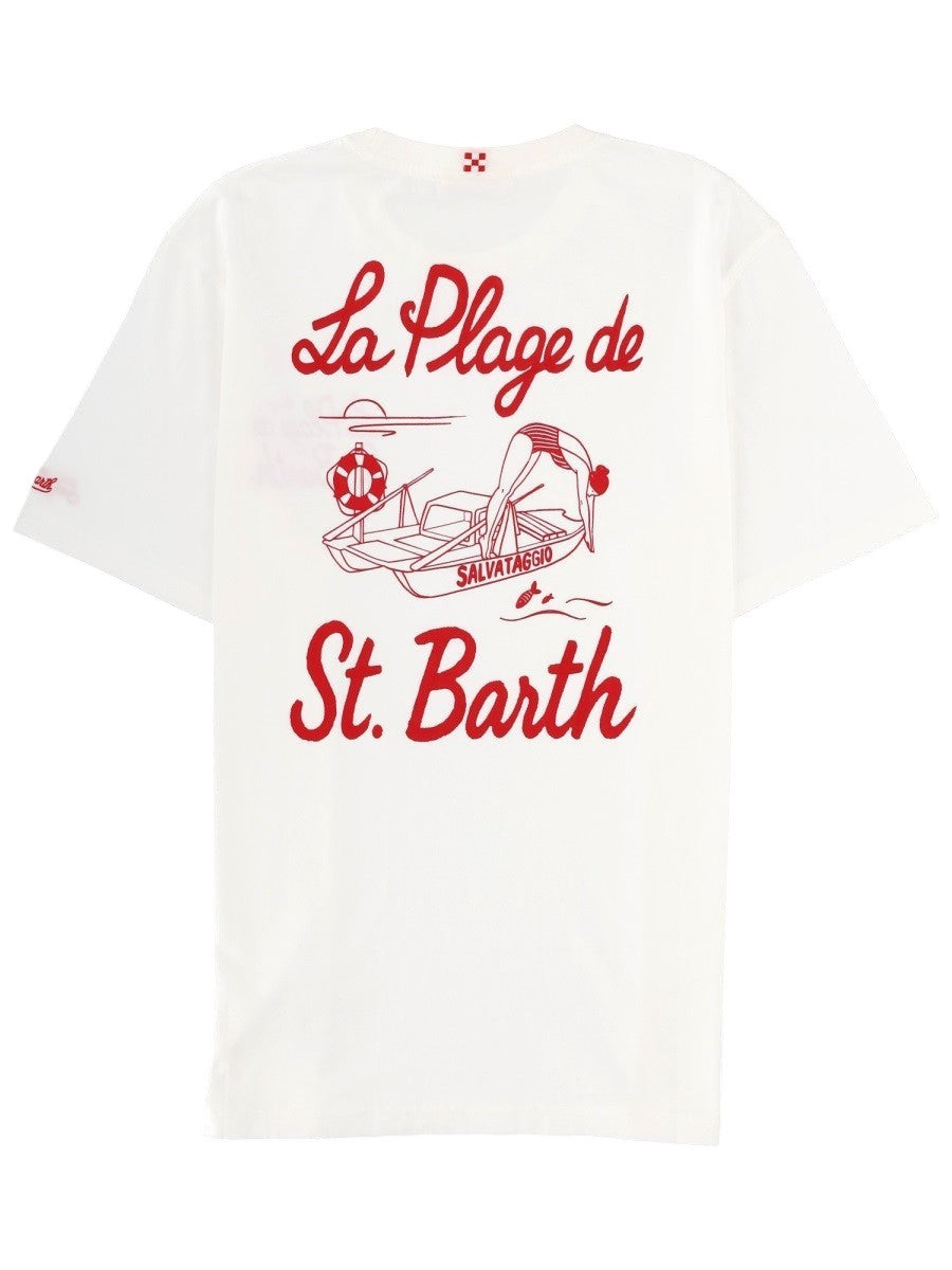 MC2 SAINT BARTH - Printed Cotton T-shirt "La Plage de St.Barth" t-shirt-con-stampa_216c9cad-9e95-4a06-b1ff-f838cf41f347