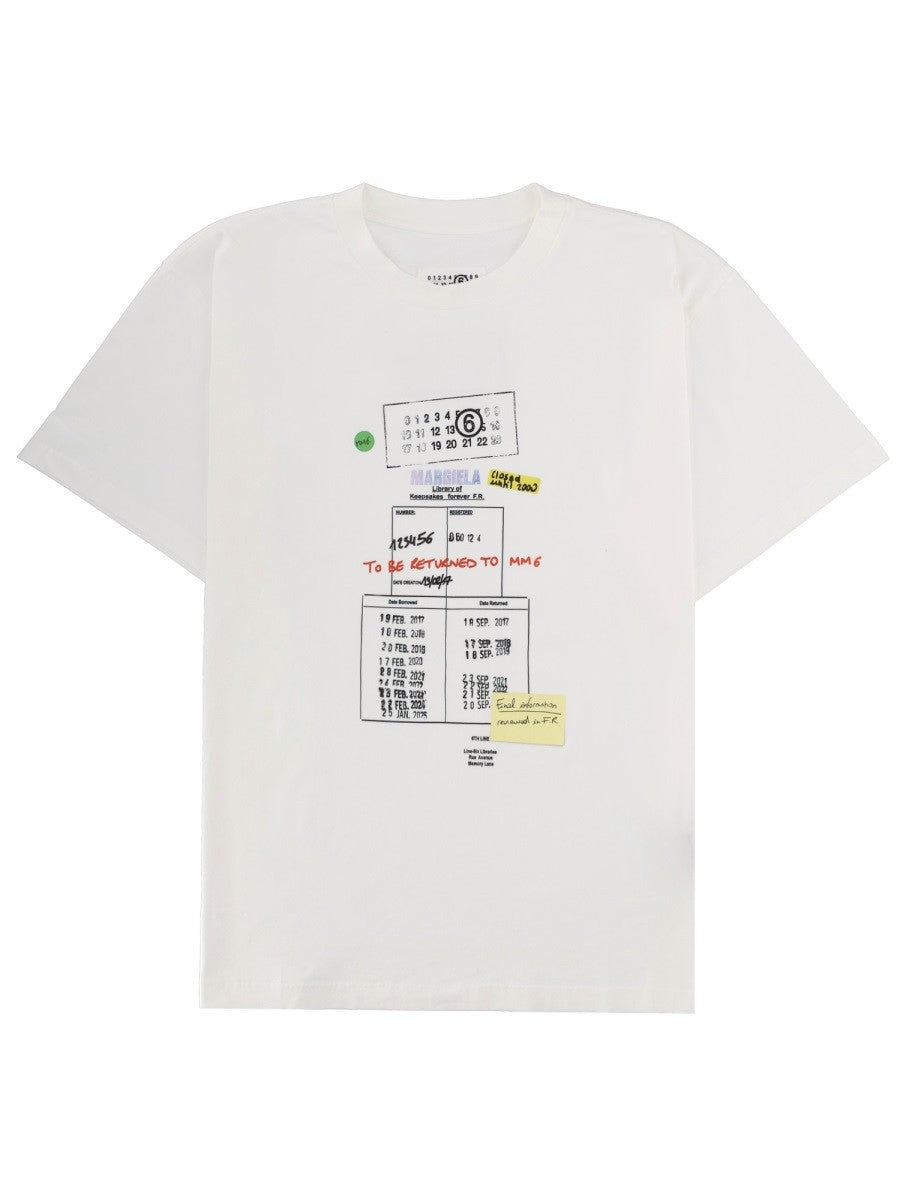 MM6 MAISON MARGIELA MM6 MAISON MARGIELA - T-SHIRT CON STAMPA