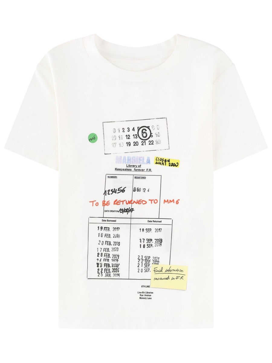 MM6 MAISON MARGIELA MM6 MAISON MARGIELA - T-SHIRT CON STAMPA