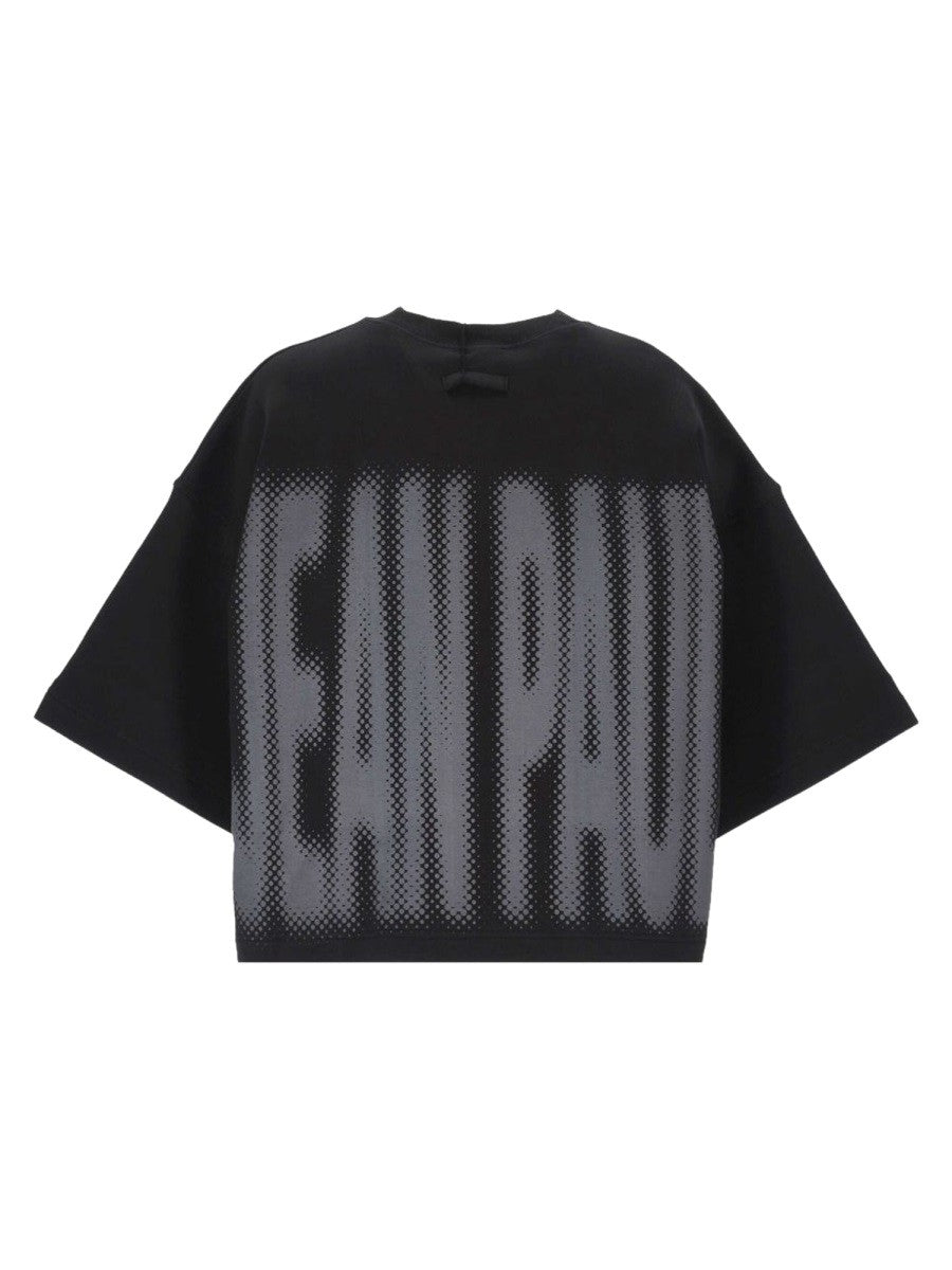 JEAN PAUL GAULTIER - T-SHIRT CROPPED CON LOGO Unisex t-shirt-cropped-con-logo