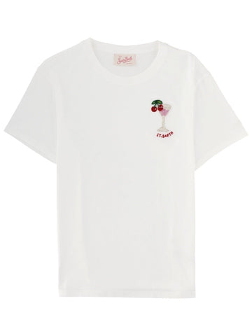 MC2 SAINT BARTH - Emilie T-shirt with Cherry Logo t-shirt-emilie_83924be3-5d3e-4b3a-9dfa-3c47bf202acd