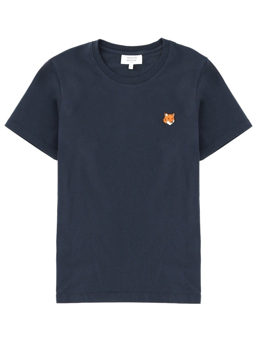 Maison Kitsune - T-Shirt "Fox Head" Blue
