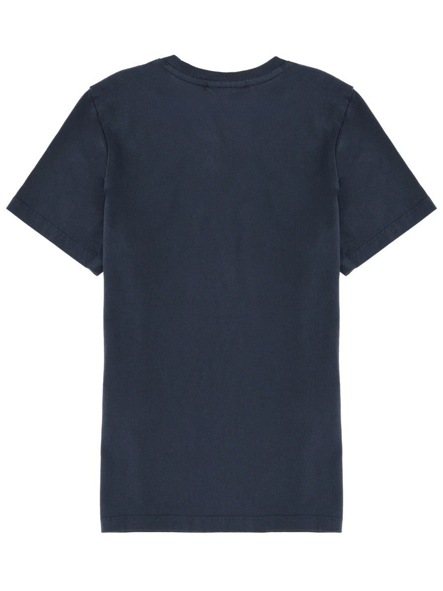 Maison Kitsune - T-Shirt "Fox Head" Blue