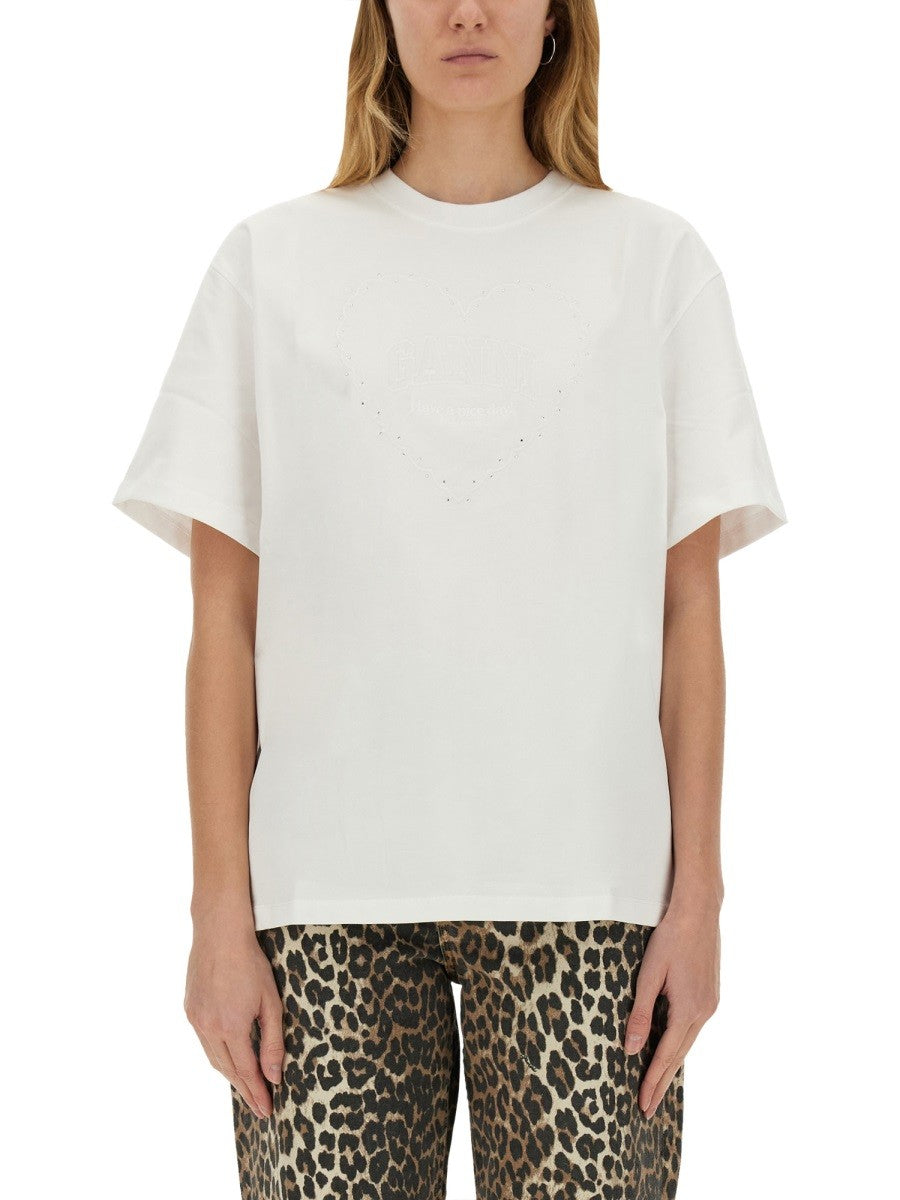 GANNI GANNI - T-SHIRT "HEART"
