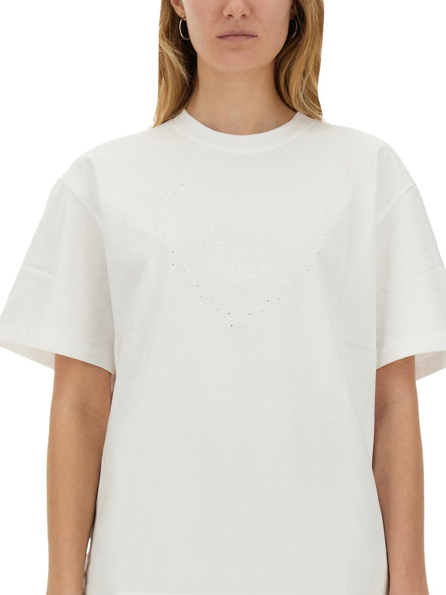 GANNI GANNI - T-SHIRT "HEART"