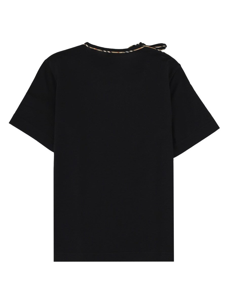 Burberry - T-SHIRT IN COTONE CON FIOCCO