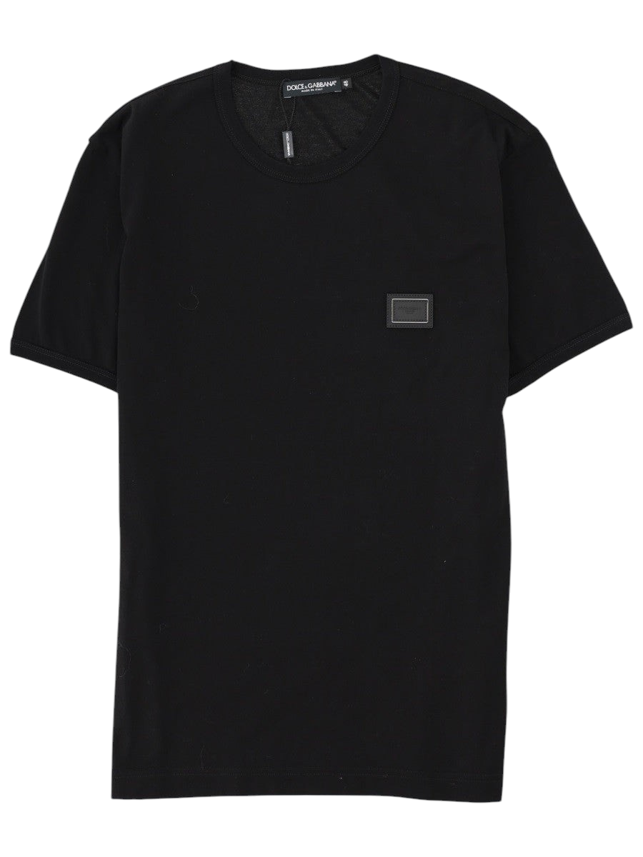 Dolce & Gabbana - Cotton T-shirt - Black Black