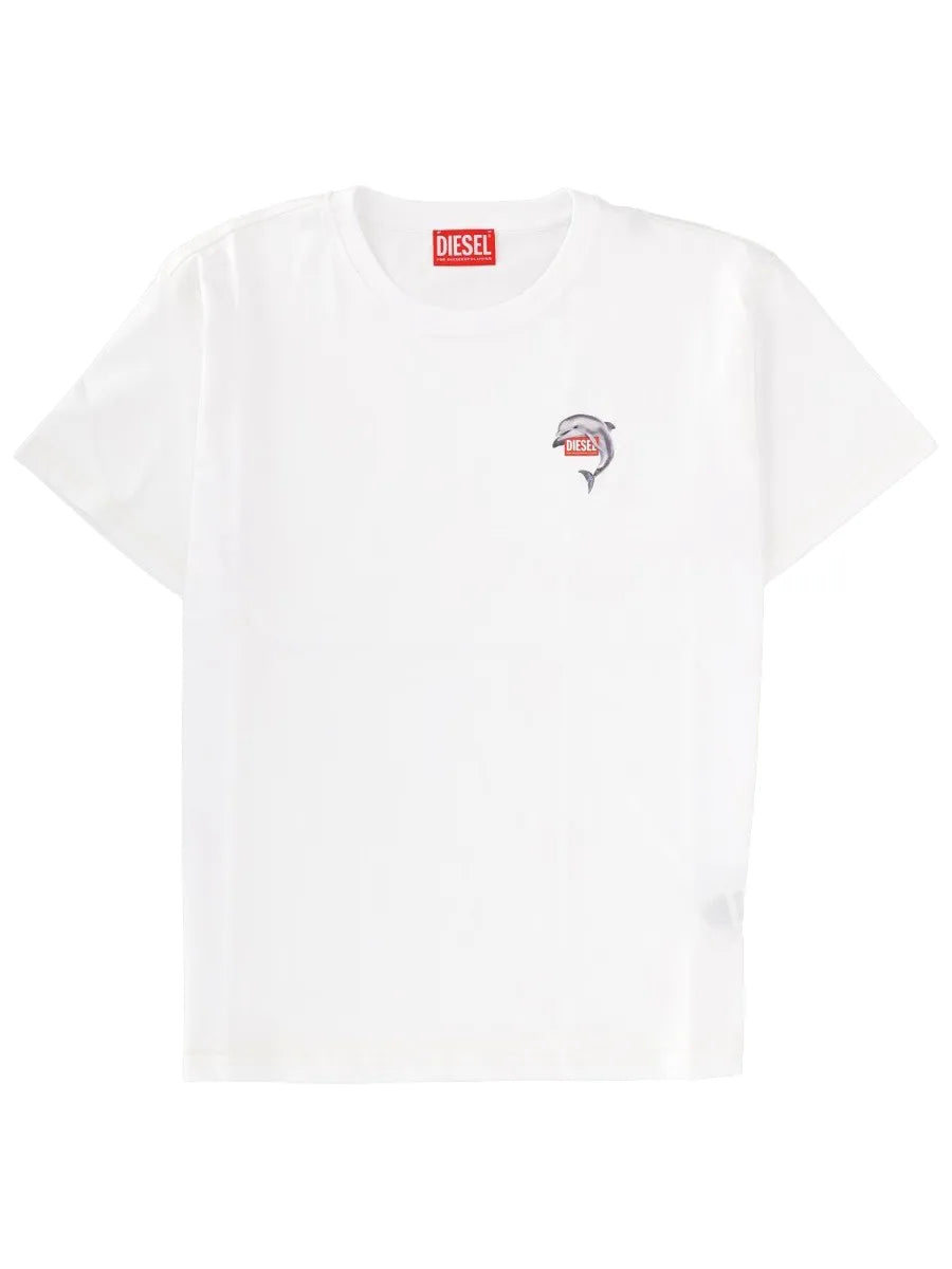 Diesel Diesel - T-SHIRT IN COTONE CON STAMPA LOGO