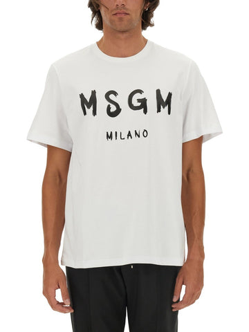 msgm msgm - T-SHIRT IN COTONE