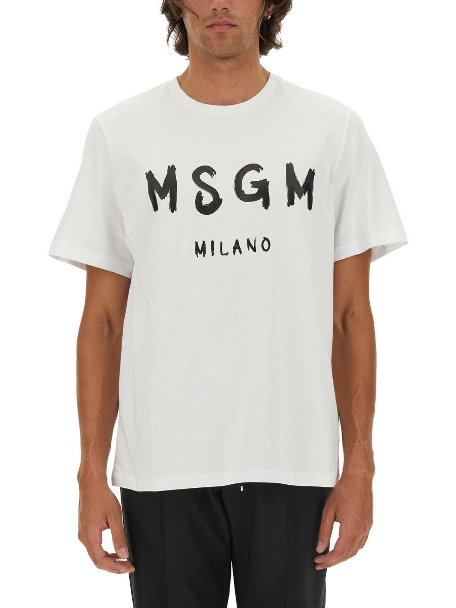 msgm msgm - T-SHIRT IN COTONE