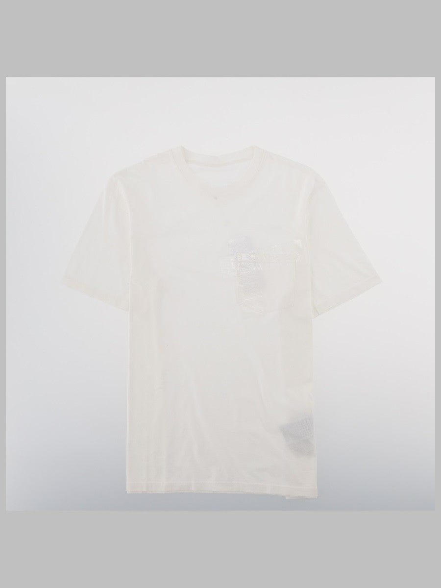 Maison Margiela - T-SHIRT IN JERSEY DI COTONE "TAPED"