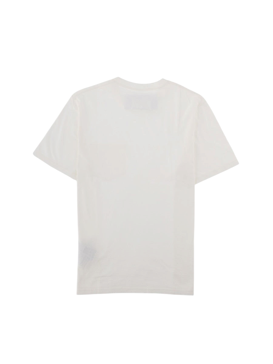 Maison Margiela - T-SHIRT IN JERSEY DI COTONE "TAPED" White