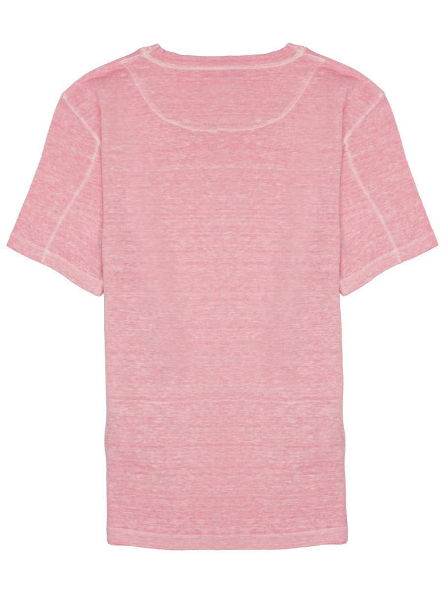 120% LINO - T-SHIRT IN LINO Pink M