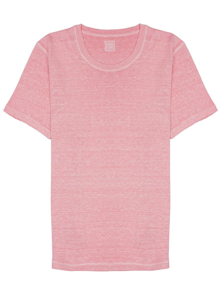 120% LINO - T-SHIRT IN LINO Pink M