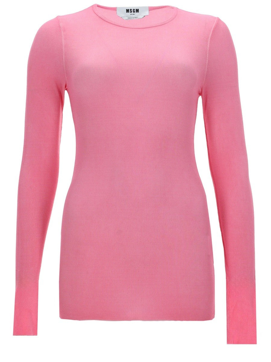 msgm msgm - T-SHIRT IN VISCOSA